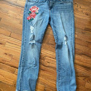 Kut Catherine BF Jean with Stitched Roses 12